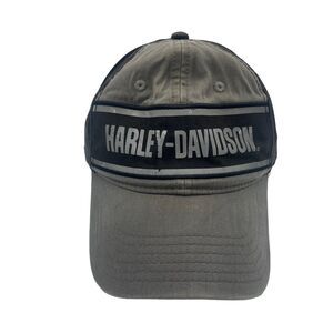 Harley Davidson Reflective Grey Black Fitted Hat Cap Worth HD San Antonio